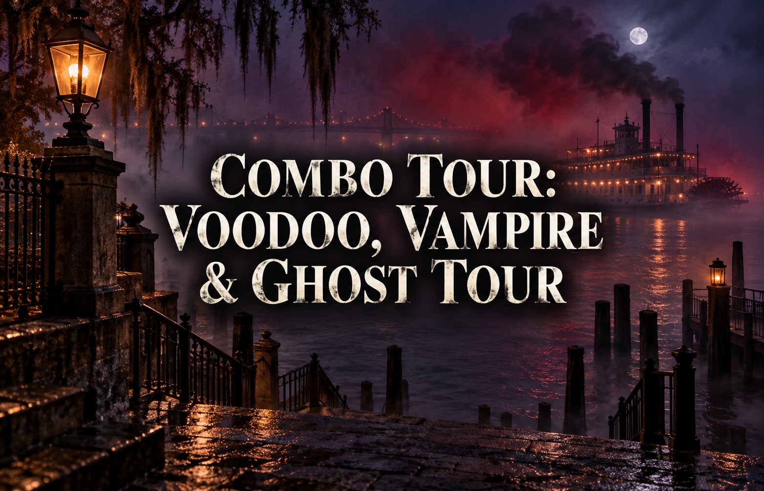 New Orleans Haunted Tours: COMBO Voodoo, Vampire and Ghost Tour